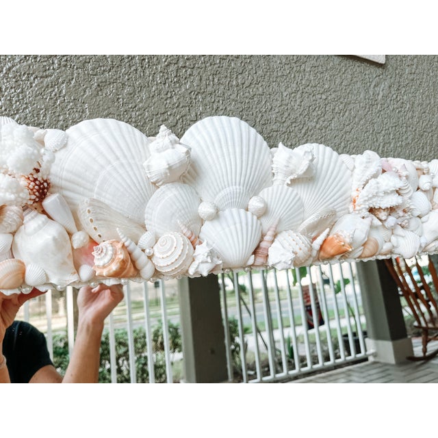 Large shell mirror, custom made for coastal luxury interiors. Each mirror is made to order specifically for the client in...