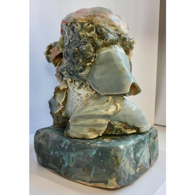 2000 - 2009 "Athena" Abstract Porcelain Bust of by Coeleen Kiebert - For Sale - Image 5 of 13