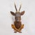 Large Naturalistic Black Forest Carved Deer Trophy, Ca. 1920s For Sale - Image 4 of 8