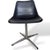 Contemporary Vintage Swivel Chair with Black Shell and Chrome Base by Robin and Lucienne Day, 1960s For Sale - Image 3 of 9