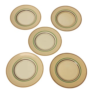 1930s Clarice Cliff Newport Pottery Side Plates - Set of Five For Sale