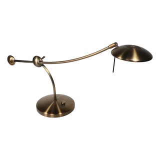 Late 20th Century Adjustable Post Modern Halogen Desk Lamp For Sale