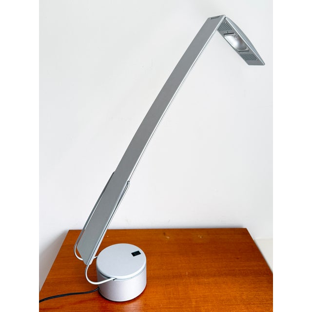 Gray Vintage Dove Desk Lamp by Mario Barbaglia & Marco Colombo for Italian Luce, 1980s For Sale - Image 8 of 18