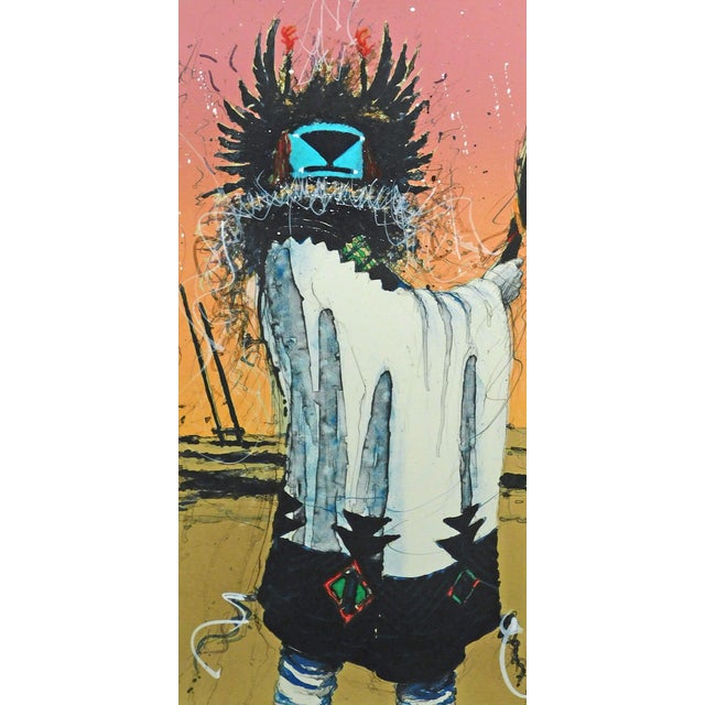 "Crow Mother Kachina St II" Original Limited Edition Lithograph by Larry Fodor Hand signed, numbered & titled by the...