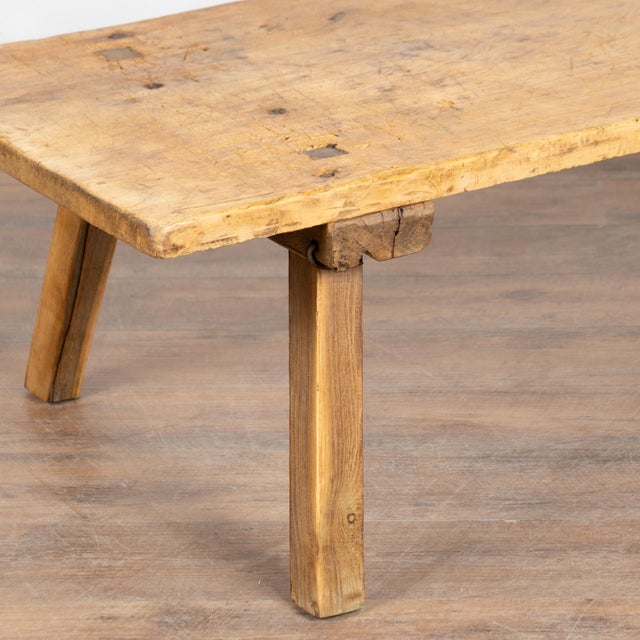Wood Early 20th Century Rustic Hungarian Coffee Table For Sale - Image 7 of 9