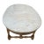 19th Century French Gibier Table With White Marble Top From a Chateau For Sale