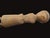 Brown Antique Indonesian Carved Wood Figurative Pole Pestle Distaff For Sale - Image 8 of 9