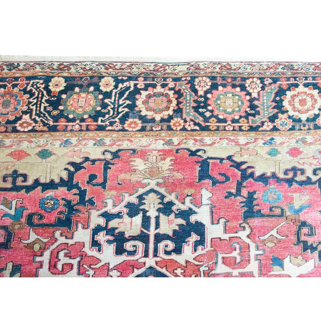 19th Century Persian Serapi Rug For Sale - Image 14 of 16