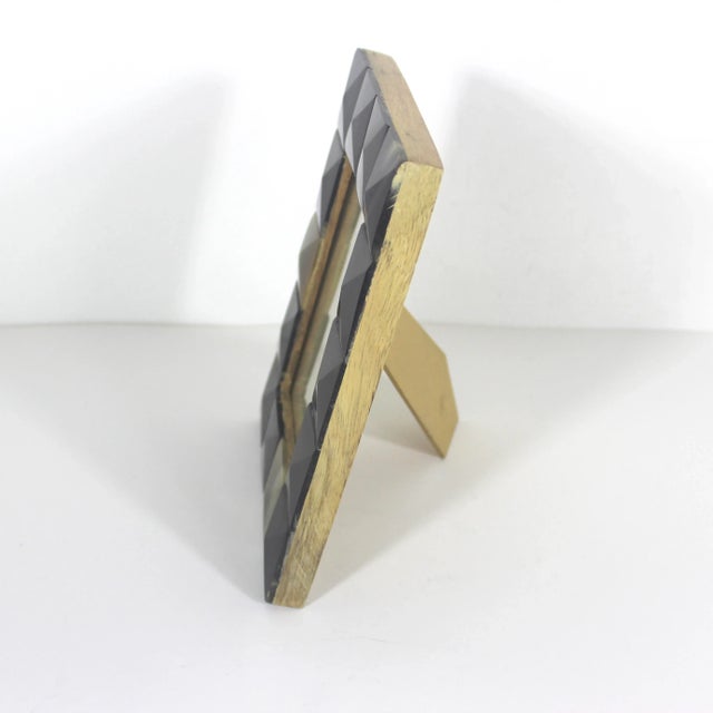 Vintage 4”x6” Natural Horn Picture Frame Easel Table Top Horizontal or Vertical For Sale - Image 4 of 14