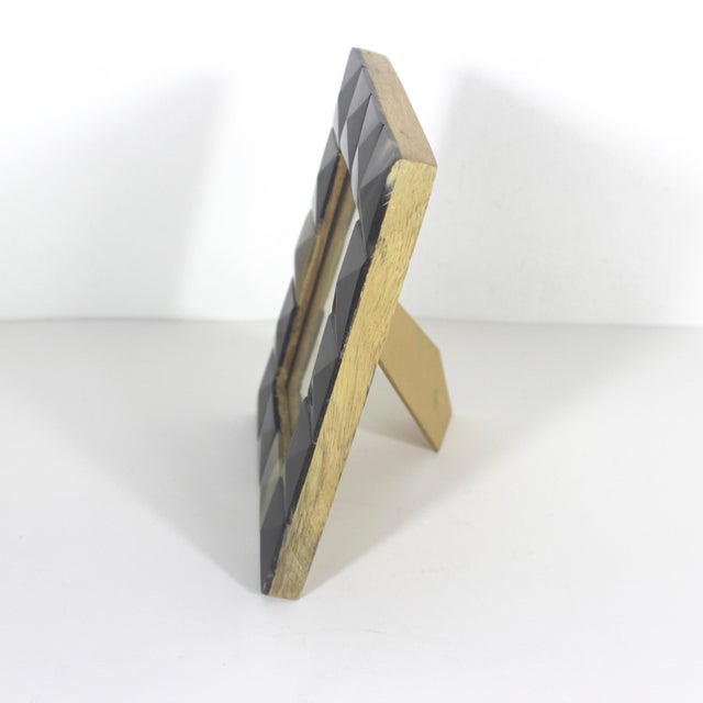 Vintage Natural Horn Picture Frame Easel Table Top Horizontal or Vertical For Sale - Image 4 of 14