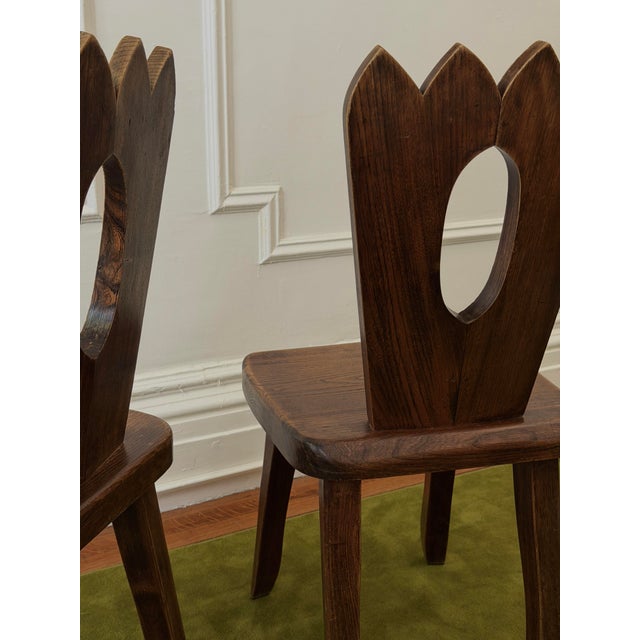 Wood Pair of Mid 20th Century Olavi Hanninen Attributed Crown Side Chairs For Sale - Image 7 of 12