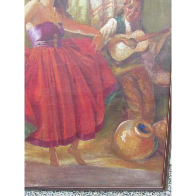 Painting of a Flamenco or Gypsy Dancer by c.h. Kletzker For Sale - Image 13 of 18