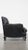 Black Grained Leather Armchair For Sale - Image 3 of 16