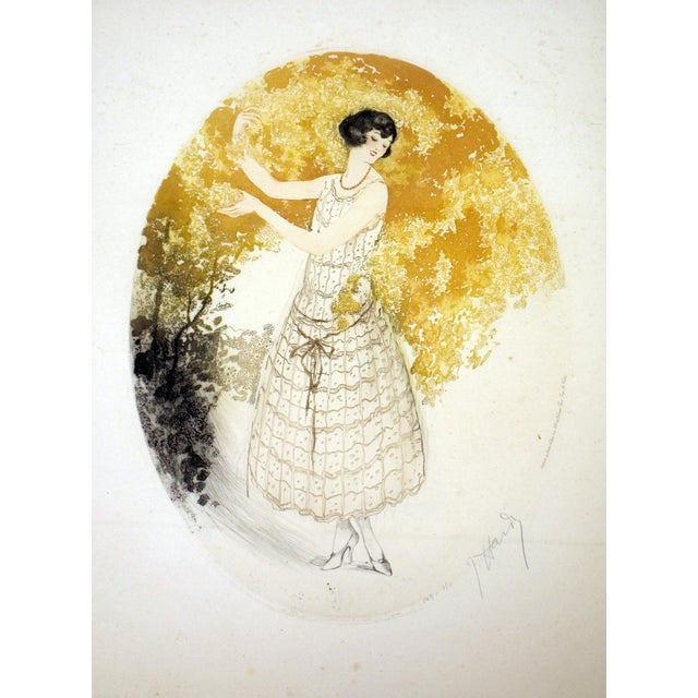 Jean Hardy (French, early 20th century), drypoint etching and aquatint with frame pencil signed and numbered 149/350,...