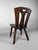 Japanese Wooden Chair with Kamakura-Bori Carving, 1950 For Sale - Image 6 of 9