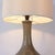 Vintage Portuguese Grey Opaline Glass Table Lamp, 1960s For Sale - Image 9 of 13