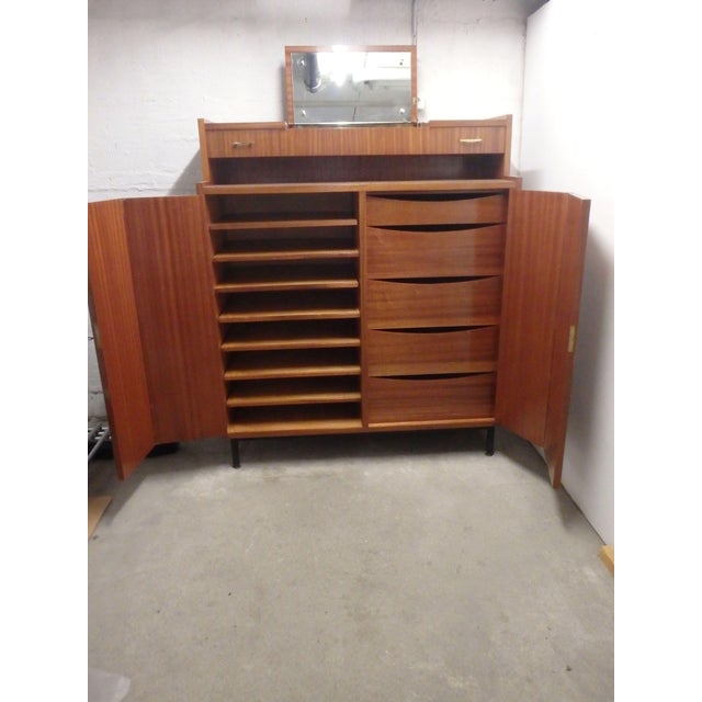 Large Chest of Drawers with Mirror, 1950s For Sale - Image 14 of 16