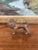 Metal Likely Antique Possibly Hand-Cast Bronze Toned Lion Figurine With Folk Art Styling For Sale - Image 7 of 8