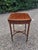 A very good quality 19th Century Mahogany Oval Pembroke Table, with inlaid satinwood crossbandings on top, a single...