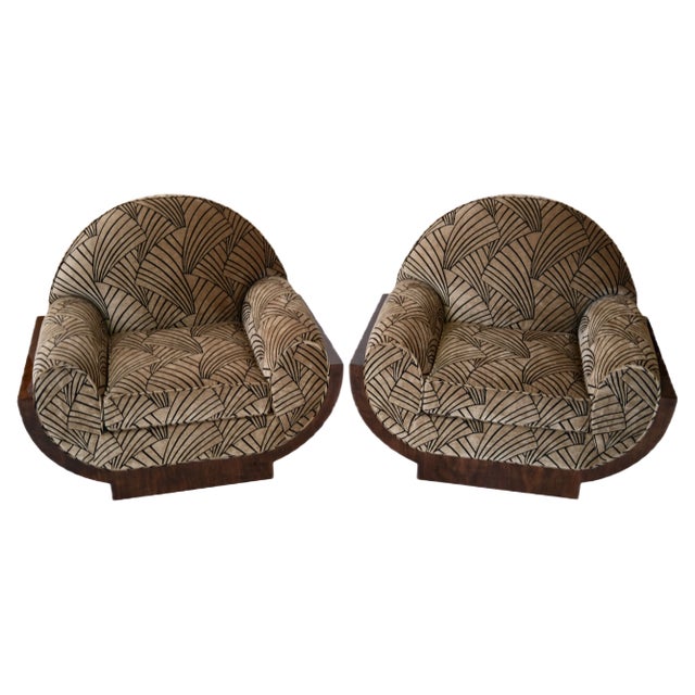 Set of Art Déco Chairs, France, 1930s For Sale