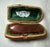 Animal Skin Antique Cheroot Cigar Cigarette Genuine Natural Amber W/ Hard Leather Box Case For Sale - Image 7 of 13