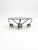 Intriguing, timeless and well preserved coffee table in chromed metal with a smoked glass top. Well executed, with an...