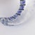 Transparent Christophe Gallard Massive Lucite Bracelet with Blue and Gold Decor For Sale - Image 8 of 9