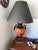 Wood Vintage Frederick Cooper Chicago Faux Burl Urn Table Lamp – Black & Brass For Sale - Image 7 of 12