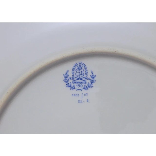 Chinoiserie Late 20th Century Herend Dynasty Yellow Large Plate Charger Siang Jaune For Sale - Image 3 of 3