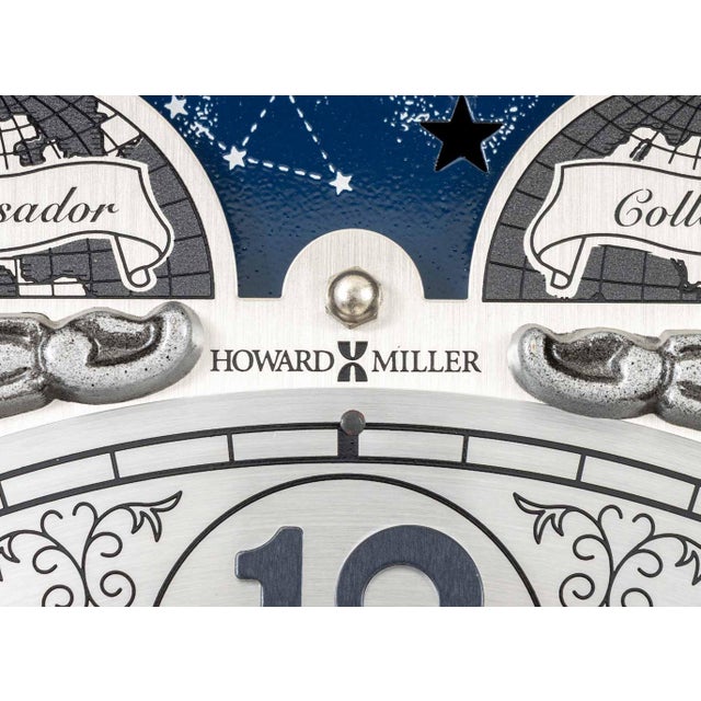 Early 21st Century Howard Miller Mahogany Case Grandfather Clock For Sale - Image 5 of 13