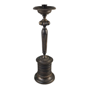 Antique Ornate Bronze Candle Stick Candle Holder