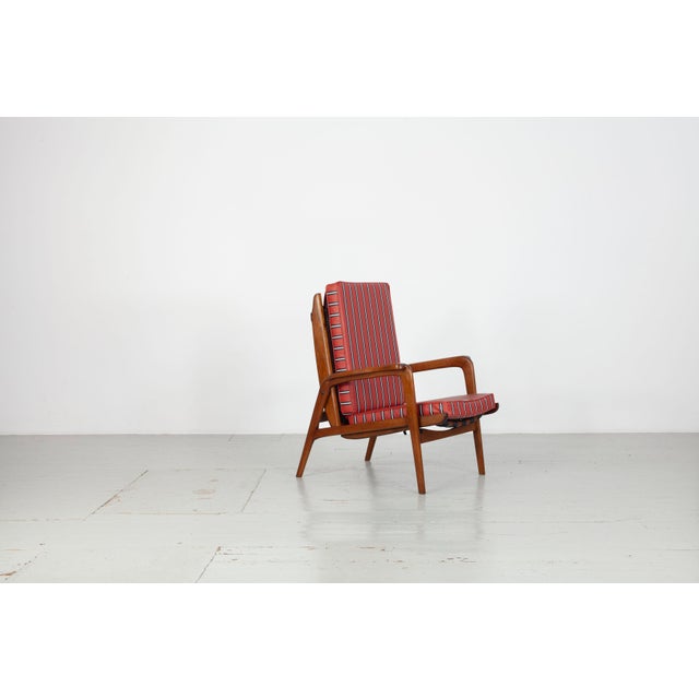 Italian Armchairs with Adjustable Backrest, 1950s, Set of 2 For Sale - Image 12 of 18