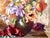 Midcentury Signed Original Floral Oil Painting For Sale - Image 9 of 12