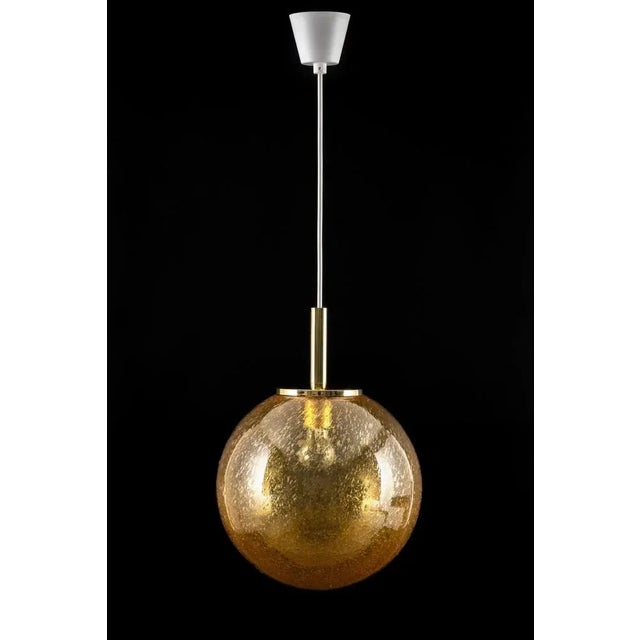 Murano Ball Pendant Light by Doria, Germany, 1970s For Sale - Image 12 of 14
