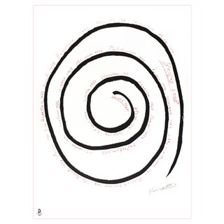 Jannis Kounellis, Never-Ending Spiral, Lithograph, 2008 For Sale