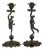 Bronze Candleholders, Set of 2 For Sale
