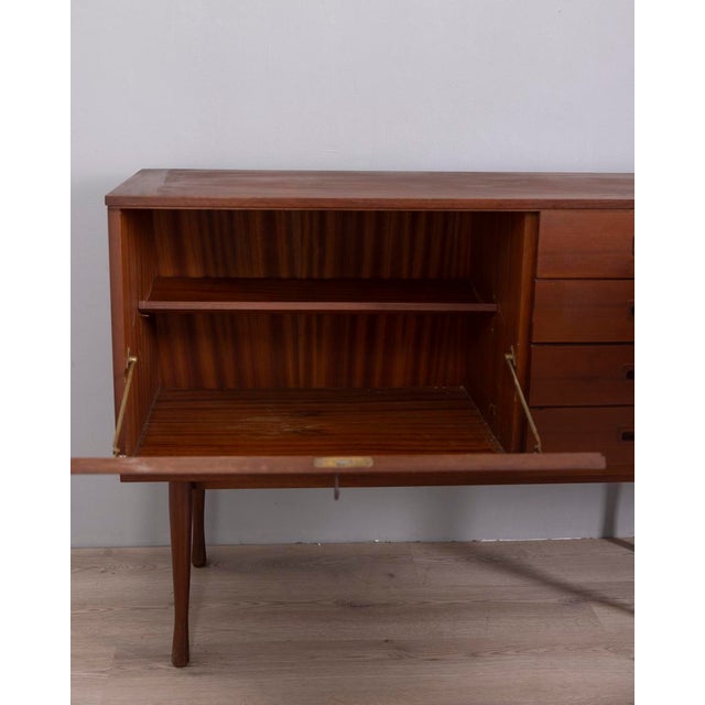 Brown Vintage Italian Teak Sideboard, 1960s For Sale - Image 8 of 15