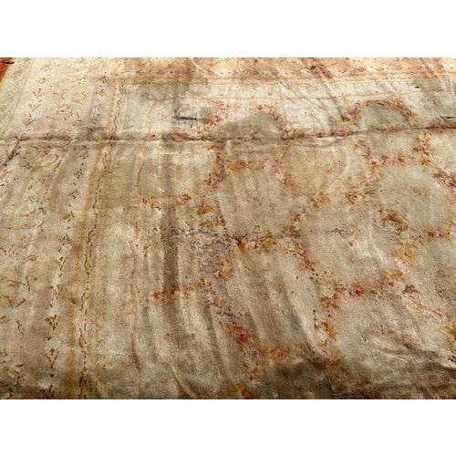 French Distressed Savonnerie Carpet, 1890s-1910s For Sale - Image 12 of 18