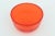Orange Round Lidded Orange Lucite Box For Sale - Image 8 of 12