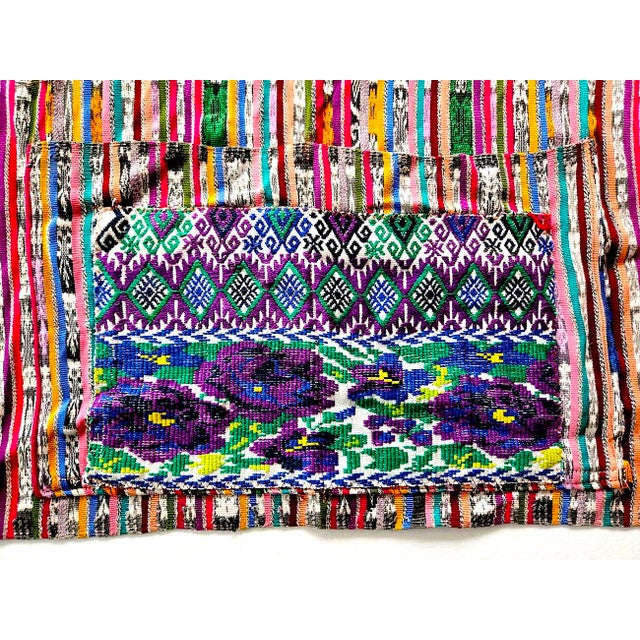 Vintage Guatemalan Jaspe Ikat Textile Apron For Sale In Miami - Image 6 of 9