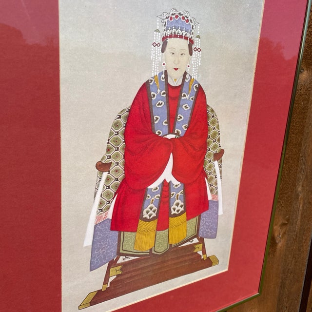 Chinese Ancestral Portrait Framed Print For Sale In Dallas - Image 6 of 8