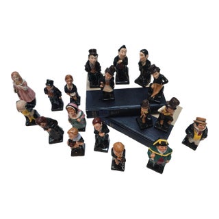 Vintage Royal Doulton "Dickensian" Collection Set of 18 Characters For Sale