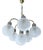 Space Age Pendant Light in Glass from Honsel, 1970s For Sale
