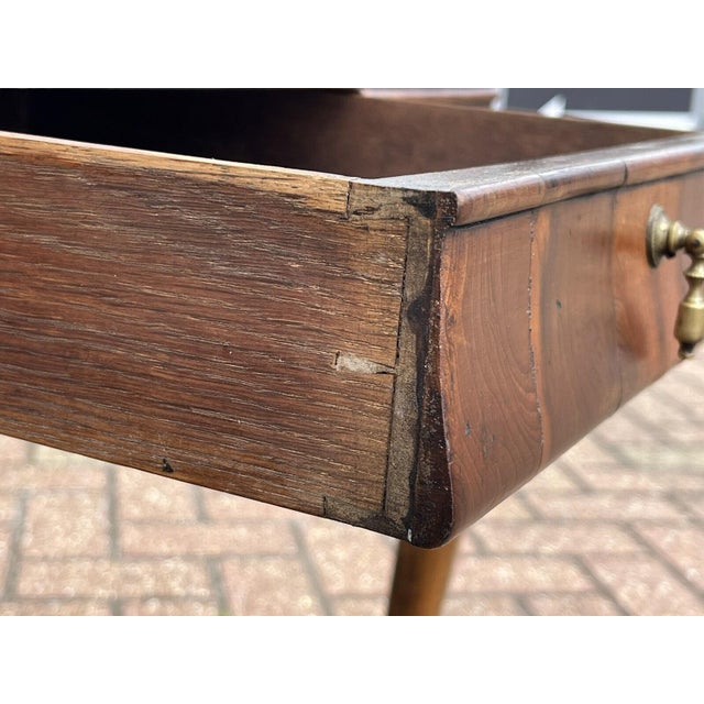 Walnut Tray Top Side Table with Drawer For Sale - Image 14 of 18