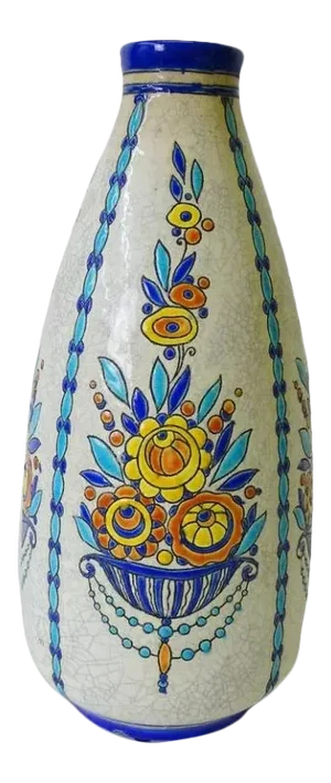 1930s Charles Catteau Boch Freres GrÃ¨s Keramis Vase