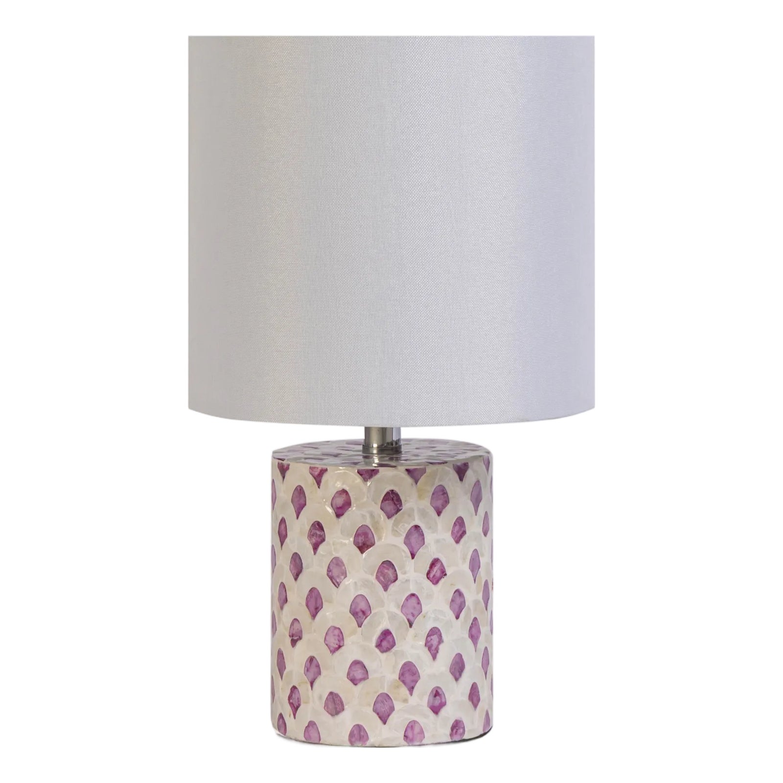 Merlot Capiz Fish Scale Shell Table Lamp | Chairish