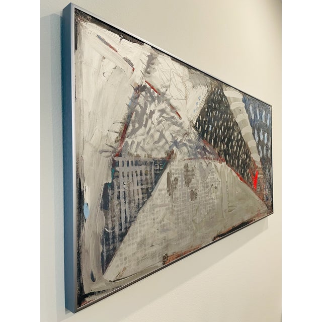 Mix Media Street Abstract Impressionist California Signed Oil on Panel, Framed Paintings For Sale - Image 13 of 17