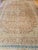 Tan Vintage Persian Tabriz Rug, Hand-Knotted Wool, Floral Pattern, Pale Apricot & Burgundy, 10x13 For Sale - Image 8 of 16