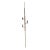 Vintage Mid Century Modern Gold Brown Tension Pole Lamp For Sale