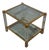 Vintage Brass and Acrylic Glass Side Table For Sale